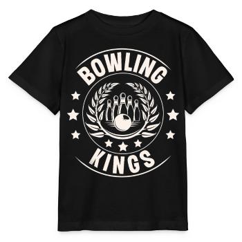 Bowling - Stanley/Stella Kinder T-Shirt MINI CREATOR  - Schwarz - Vorne - Mikhail (115cm)
