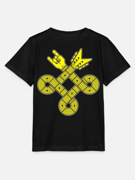 Guitar Celtic Knot - Stanley/Stella Kinder T-Shirt MINI CREATOR - Schwarz