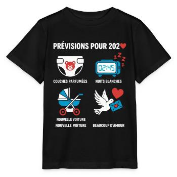 soon Dad 2026 Announcement Humor Future Dad 2026 - Stanley/Stella MINI CREATOR Kids’ T-Shirt - black - Front - Mikhail (115cm)