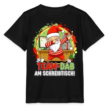 ÉQUIPE À LA TABLE DE BUREAU GNOME BUREAU DE BUREAU DE NOËL - T-shirt bio MINI CREATOR Stanley/Stella Enfant - noir - Devant - Mikhail (115cm)
