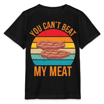 Rien ne vaut mon barbecue barbecue à la viande grillé - T-shirt bio MINI CREATOR Stanley/Stella Enfant - noir - Devant - Mikhail (115cm)