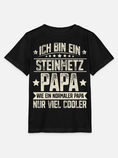 Steinmetz Papa - Stanley/Stella Kinder T-Shirt MINI CREATOR - Schwarz