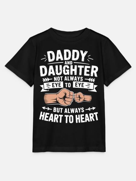 Vater und Tochter: Herzverbindung - Stanley/Stella T-shirt MINI CREATOR til børn - sort
