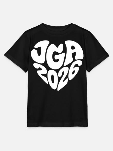 JGA 2026 Herzform - Stanley/Stella Kinder T-Shirt MINI CREATOR - Schwarz