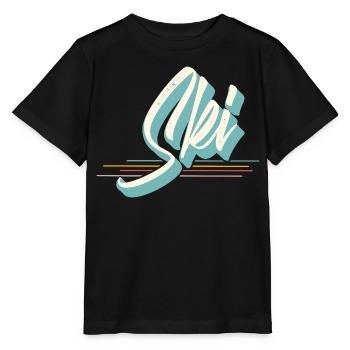 Ski - T-shirt bio MINI CREATOR Stanley/Stella Enfant - noir - Devant - Mikhail (115cm)