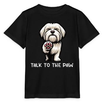Talk to the Paw Malteser Maltese Owners Maltese - Stanley/Stella MINI CREATOR Kids’ T-Shirt - black - Front - Mikhail (115cm)