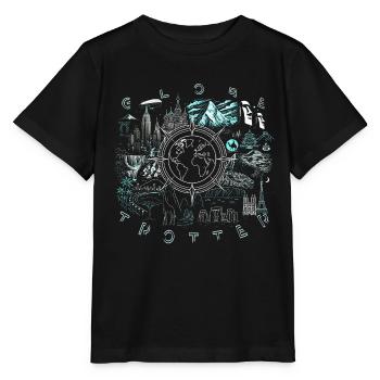 Globe-trotter - T-shirt bio MINI CREATOR Stanley/Stella Enfant - noir - Devant - Mikhail (115cm)