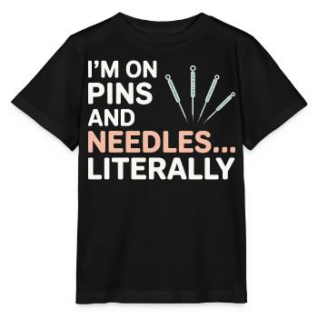 Je suis sur des fourmillements professionnels, acupuncteur professionnel - T-shirt bio MINI CREATOR Stanley/Stella Enfant - noir - Devant - Mikhail (115cm)