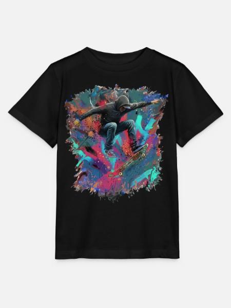 skateboarden - Stanley/Stella Kinder T-Shirt MINI CREATOR - Schwarz