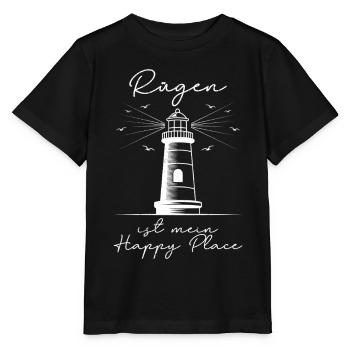 Island RÜGEN IS MY HAPPY PLACE Funny - Stanley/Stella MINI CREATOR Kids’ T-Shirt - black - Front - Mikhail (115cm)