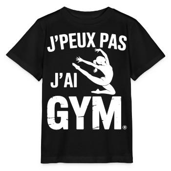 Gymnastik Geschenk Ich kann nicht Ich habe Gym - Stanley/Stella Kinder T-Shirt MINI CREATOR  - Schwarz - Vorne - Mikhail (115cm)