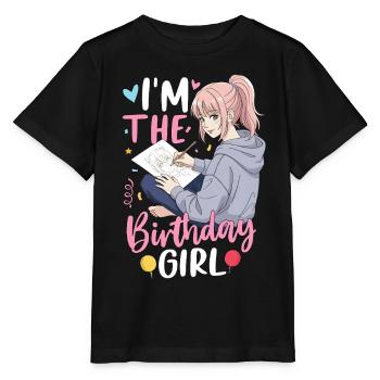 Je suis la fille d’anniversaire - T-shirt bio MINI CREATOR Stanley/Stella Enfant - noir - Devant - Mikhail (115cm)