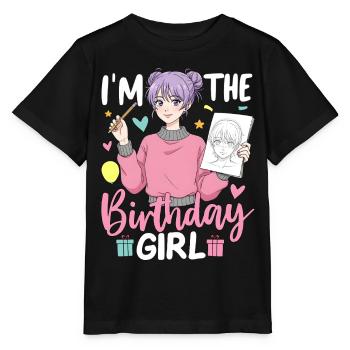 I'm The Birthday Girl - Stanley/Stella MINI CREATOR Kids’ T-Shirt - black - Front - Mikhail (115cm)