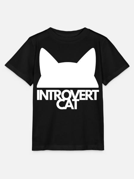 Introvertierte Katzensilhouette - Stanley/Stella Kinder T-Shirt MINI CREATOR  - Schwarz