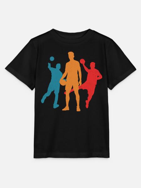 Handballspieler Handballer Herren Jungen Handball - Stanley/Stella Kinder T-Shirt MINI CREATOR - Schwarz