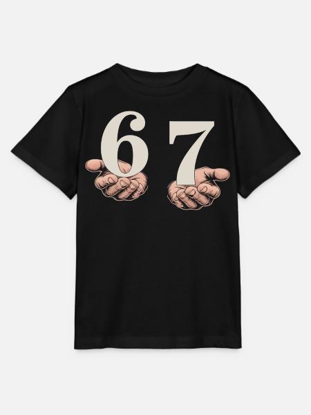 6-7 Gen Alpha Meme | Slang-Humor-Trend - Stanley/Stella Kinder T-Shirt MINI CREATOR  - Schwarz