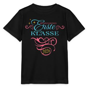 Enfant scolaire 2026 - Inscription scolaire - Première année - T-shirt bio MINI CREATOR Stanley/Stella Enfant - noir - Devant - Mikhail (115cm)
