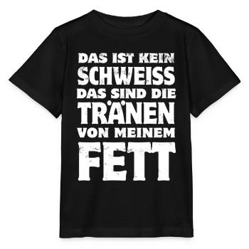 This is not sweat - fitness - weight loss saying - Stanley/Stella MINI CREATOR Kids’ T-Shirt - black - Front - Mikhail (115cm)
