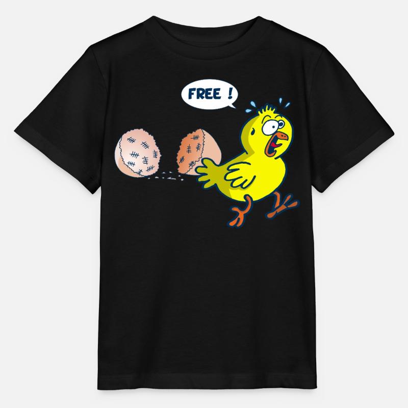 The release of the chick - Stanley/Stella MINI CREATOR Kids’ T-Shirt - black