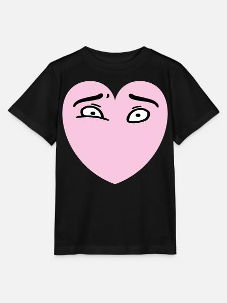 Herzaugen - Stanley/Stella Kinder T-Shirt MINI CREATOR  - Schwarz