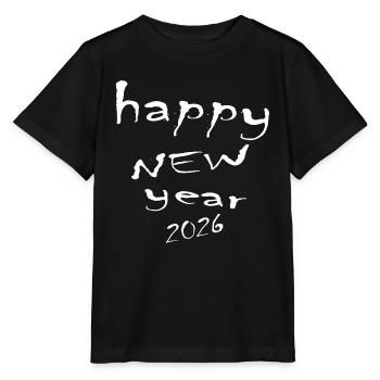 Happy New Year 2026 - T-shirt bio MINI CREATOR Stanley/Stella Enfant - noir - Devant - Mikhail (115cm)