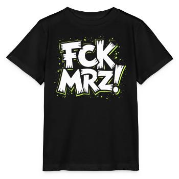 Slogan de protestation politique FCK Mar - T-shirt bio MINI CREATOR Stanley/Stella Enfant - noir - Devant - Mikhail (115cm)