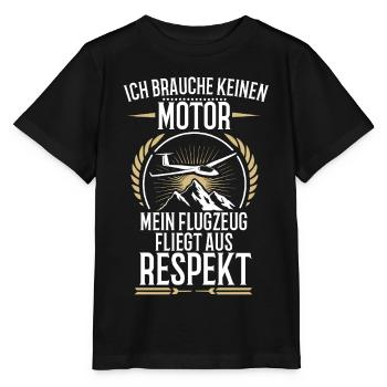 Je n’ai pas besoin d’un moteur de planeur thermique - T-shirt bio MINI CREATOR Stanley/Stella Enfant - noir - Devant - Mikhail (115cm)