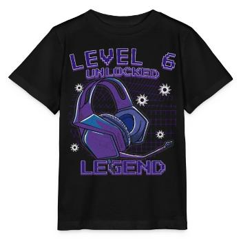 Casques Legend Level Déverrouillés - T-shirt bio MINI CREATOR Stanley/Stella Enfant - noir - Devant - Mikhail (115cm)