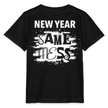 Neues Jahr, gleiches Chaos | gute Vorsätze 2026 - Stanley/Stella Kinder T-Shirt MINI CREATOR  - Schwarz - Vorne - Mikhail (115cm)