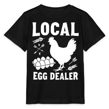 Lokal Eierdealer Illustration - Stanley/Stella Kinder T-Shirt MINI CREATOR  - Schwarz - Vorne - Mikhail (115cm)