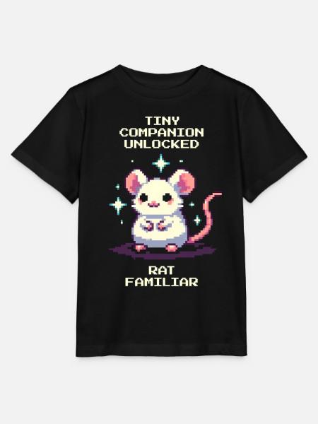 Kleiner Begleiter freigeschaltet | Ratte - Stanley/Stella Kinder T-Shirt MINI CREATOR - Schwarz