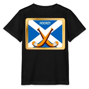 Schottisches Eishockey - Stanley/Stella Kinder T-Shirt MINI CREATOR  - Schwarz - Vorne - Mikhail (115cm)