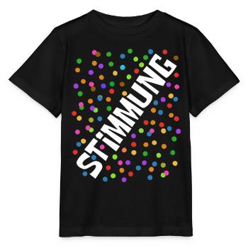 Carnaval - Carnaval - Atmosphère - Confettis - T-shirt bio MINI CREATOR Stanley/Stella Enfant - noir - Devant - Mikhail (115cm)