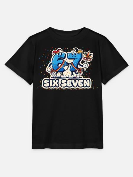 67 Six Seven Meme Kostüm Karneval Fasching 6 7 - Stanley/Stella T-shirt MINI CREATOR til børn - sort