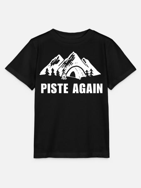 WIEDER PIE. Ski. Ski-Wintersport - Stanley/Stella Kinder T-Shirt MINI CREATOR - Schwarz