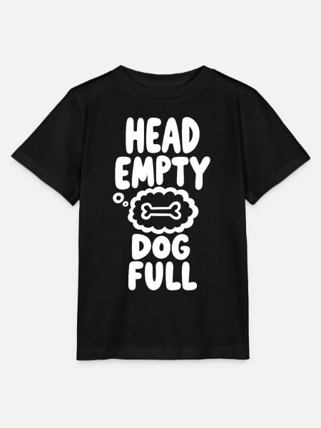 Head Empty Dog Full Hundeliebe - Stanley/Stella Kinder T-Shirt MINI CREATOR  - Schwarz