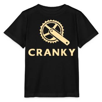 Grummelig Cranky Fahrrad Kurbel Motiv - Stanley/Stella Kinder T-Shirt MINI CREATOR  - Schwarz - Vorne - Mikhail (115cm)