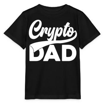 Crypto Dad Script Logo - Stanley/Stella Kinder T-Shirt MINI CREATOR  - Schwarz - Vorne - Mikhail (115cm)