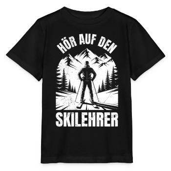 Skiing BE GOOD TO THE SKI INSTRUCTOR FUNNY - Stanley/Stella MINI CREATOR Kids’ T-Shirt - black - Front - Mikhail (115cm)