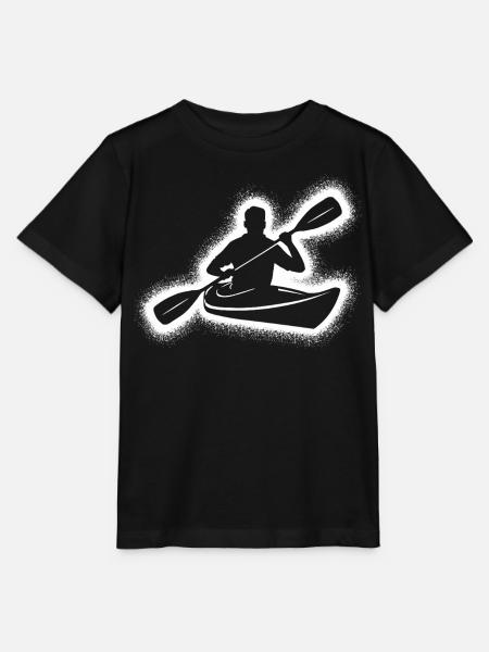 Kanu Paddelboot Herren Kinder Kajak - Stanley/Stella Kinder T-Shirt MINI CREATOR - Schwarz