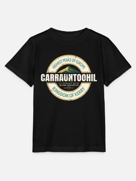 Carrauntoohil Ireland Mountain Heritage Badge - Stanley/Stella MINI CREATOR Kids’ T-Shirt - black