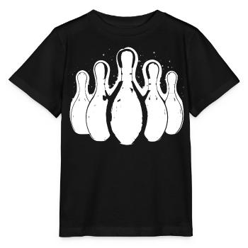 Bowling - Stanley/Stella Kinder T-Shirt MINI CREATOR  - Schwarz - Vorne - Mikhail (115cm)