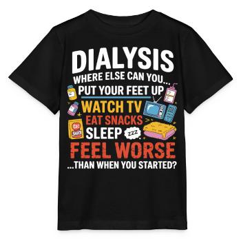 Vie quotidienne en dialyse : Snacks Feet Up TV - T-shirt bio MINI CREATOR Stanley/Stella Enfant - noir - Devant - Mikhail (115cm)