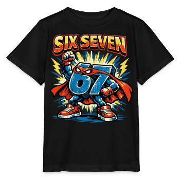 Zahl 67 Six Seven Süß Meme Geschenk - Stanley/Stella Kinder T-Shirt MINI CREATOR  - Schwarz - Vorne - Mikhail (115cm)