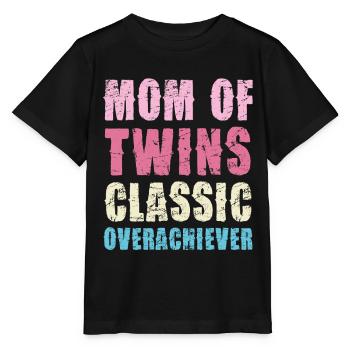 Mama von Zwillingen – Klassisch Überflieger - Stanley/Stella Kinder T-Shirt MINI CREATOR  - Schwarz - Vorne - Mikhail (115cm)