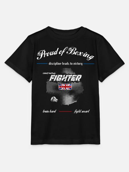 Proud of Boxing - fighter - Großbritannien - Stanley/Stella Kinder T-Shirt MINI CREATOR - Schwarz