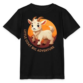Petit Chèvre, la Grande Aventure - T-shirt bio MINI CREATOR Stanley/Stella Enfant - noir - Devant - Mikhail (115cm)