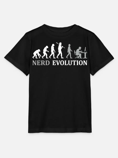 Nerd Evolution – Vom Affen zum PC-Profi - Stanley/Stella Kinder T-Shirt MINI CREATOR - Schwarz