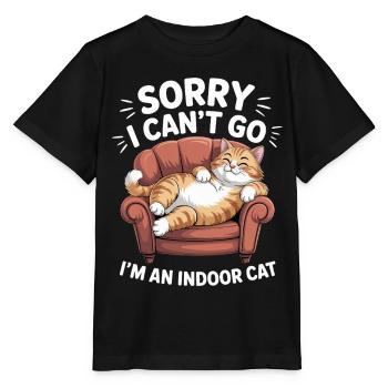 Chat domestique drôle d’intérieur - T-shirt bio MINI CREATOR Stanley/Stella Enfant - noir - Devant - Mikhail (115cm)