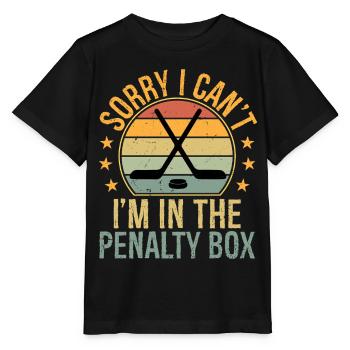 sorry I can't I'm in the penalty box - Stanley/Stella MINI CREATOR Kids’ T-Shirt - black - Front - Mikhail (115cm)
